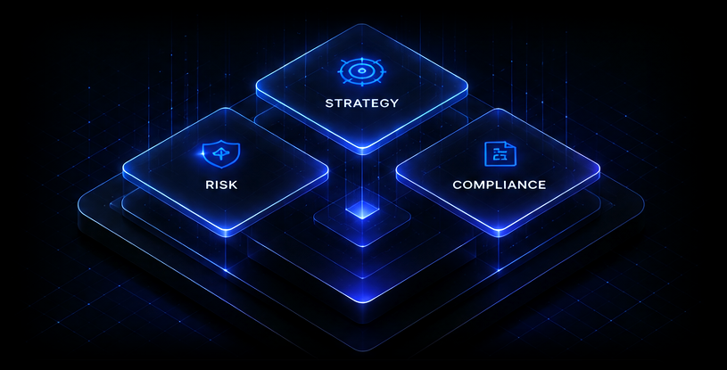 Strategy, risk and compliance resting on one shared control base